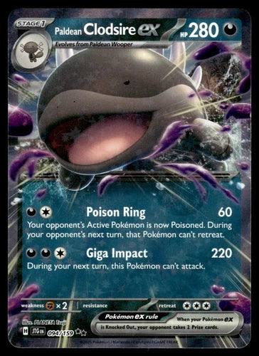 PALDEAN CLODSIRE EX - 094/159 - JOURNEY TOGHETHER