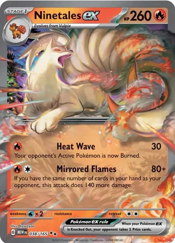 Ninetales ex 038/165 - English - Pokemon S&V 151 - Double Rare