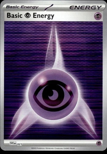 Basic Psychic Energy - 021 SVE: Scarlet & Violet Energies Common 021 Holo