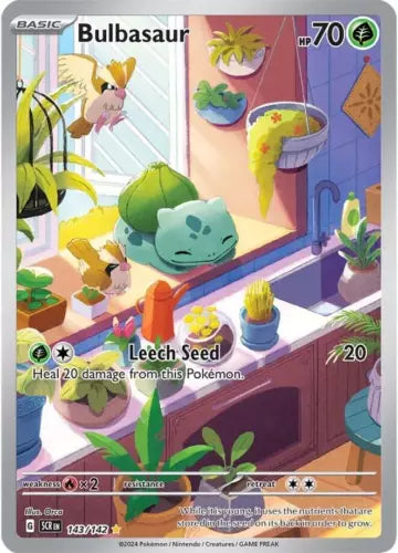 Bulbasaur IR 143/142 SV Stellar Crown Pokemon