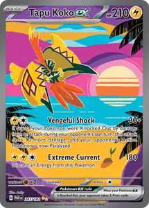 Pokémon TCG Tapu Koko EX Paradox Rift 247/182 Holo Special Illustration Rare