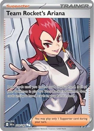 Team Rocket’s Ariana 224/182 - SV10 Destined Rivals - Full Art