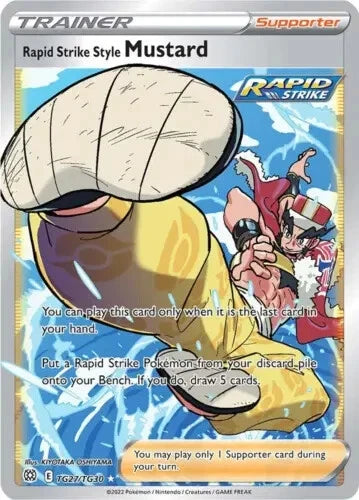 POKEMON TCG RAPID STRIKE STYLE MUSTARD - BRILLIANT STARS - TG27/TG30
