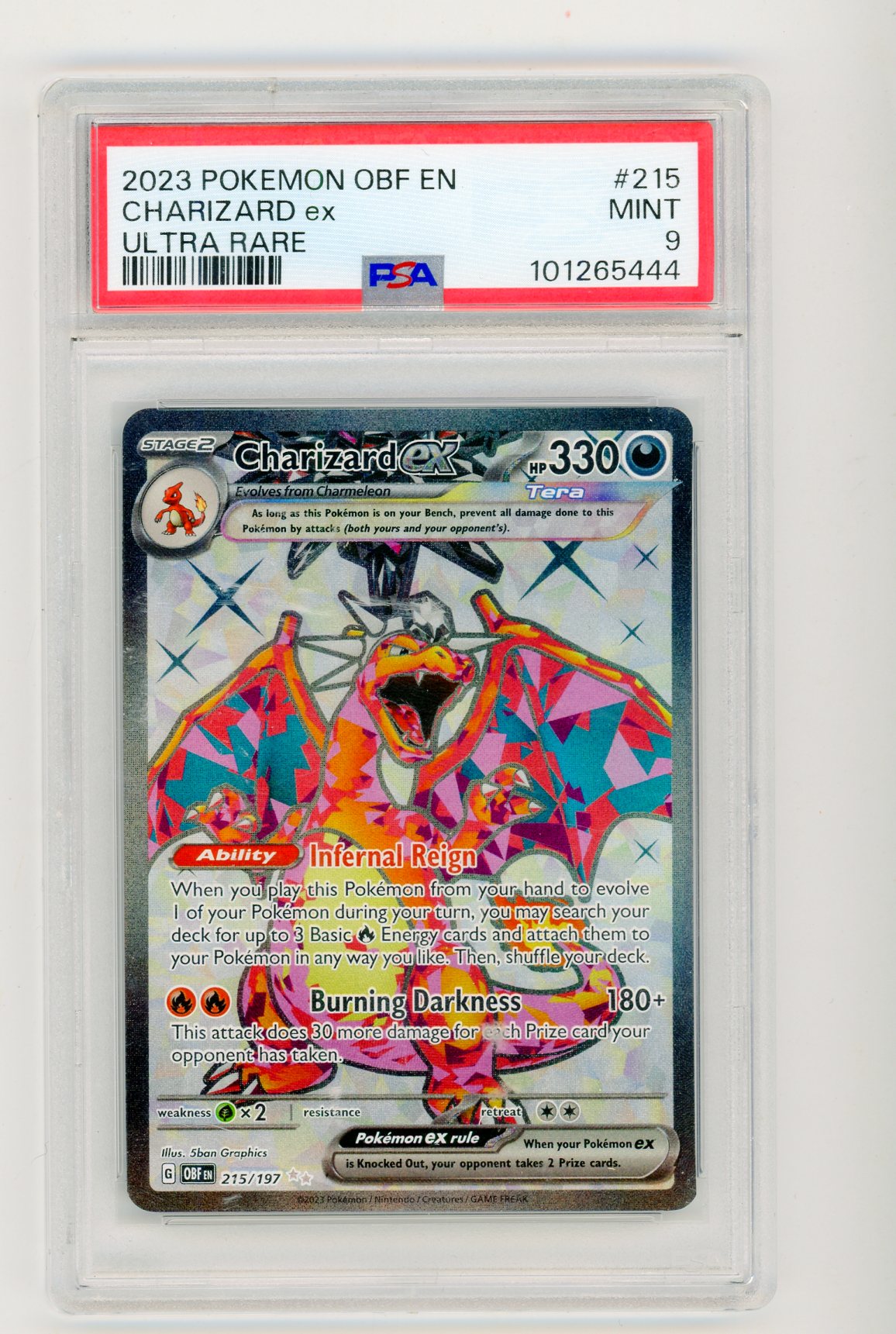 Charizard EX - Ultra Rare - 215/197 PSA 9