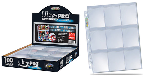 ULTRA PRO 9-Pocket Secure Platinum Page (100ct)