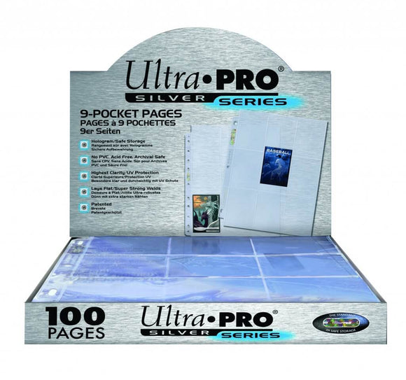 ULTRA PRO Page - 9-Pocket Silver Series (100 Sleeves)