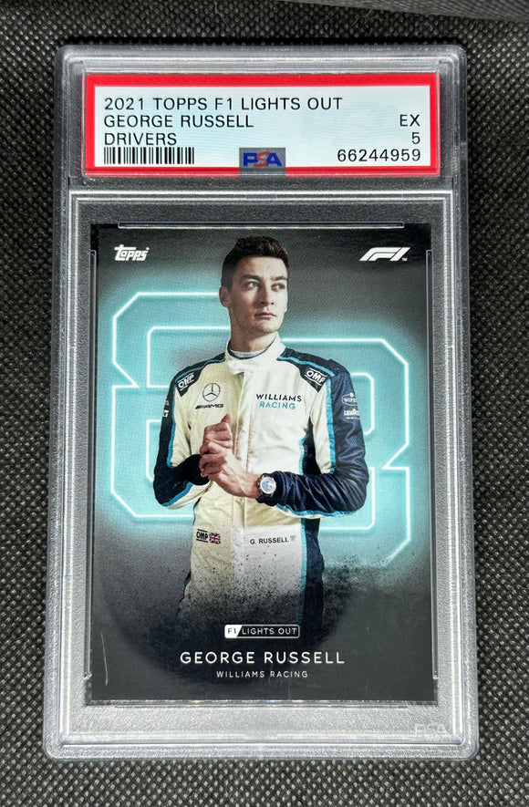 2021 Topps F1 - Lights Out - George Russell PSA 5