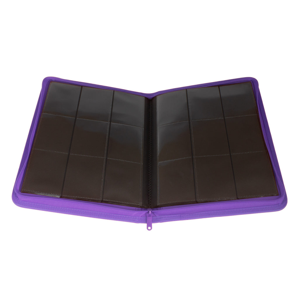 Collector's Series 9 Pocket Zip Trading Card Binder – Various Colours