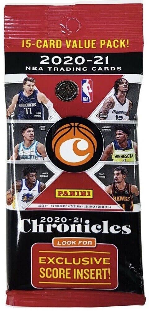 2020-21 Panini Chronicles Basketball NBA Cello Fat Pack